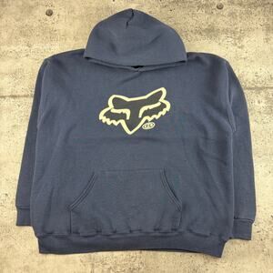 Vintage Fox Racing Hoodie Size XL Fox Head Logo Y2K 90s Motocross